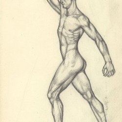 Малюнок хлопця. 2004. Папір, олівець. 17,2x11,5