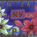 GALA SOBOL The Secrets of Central Park. Night in March. 2016. Mixed media. 21x29,7 (8 1/4 x 11 7/8 in) // Таємниці Централ Парку. Ніч у березні. 2016. Мішана техніка. 21x29,7
