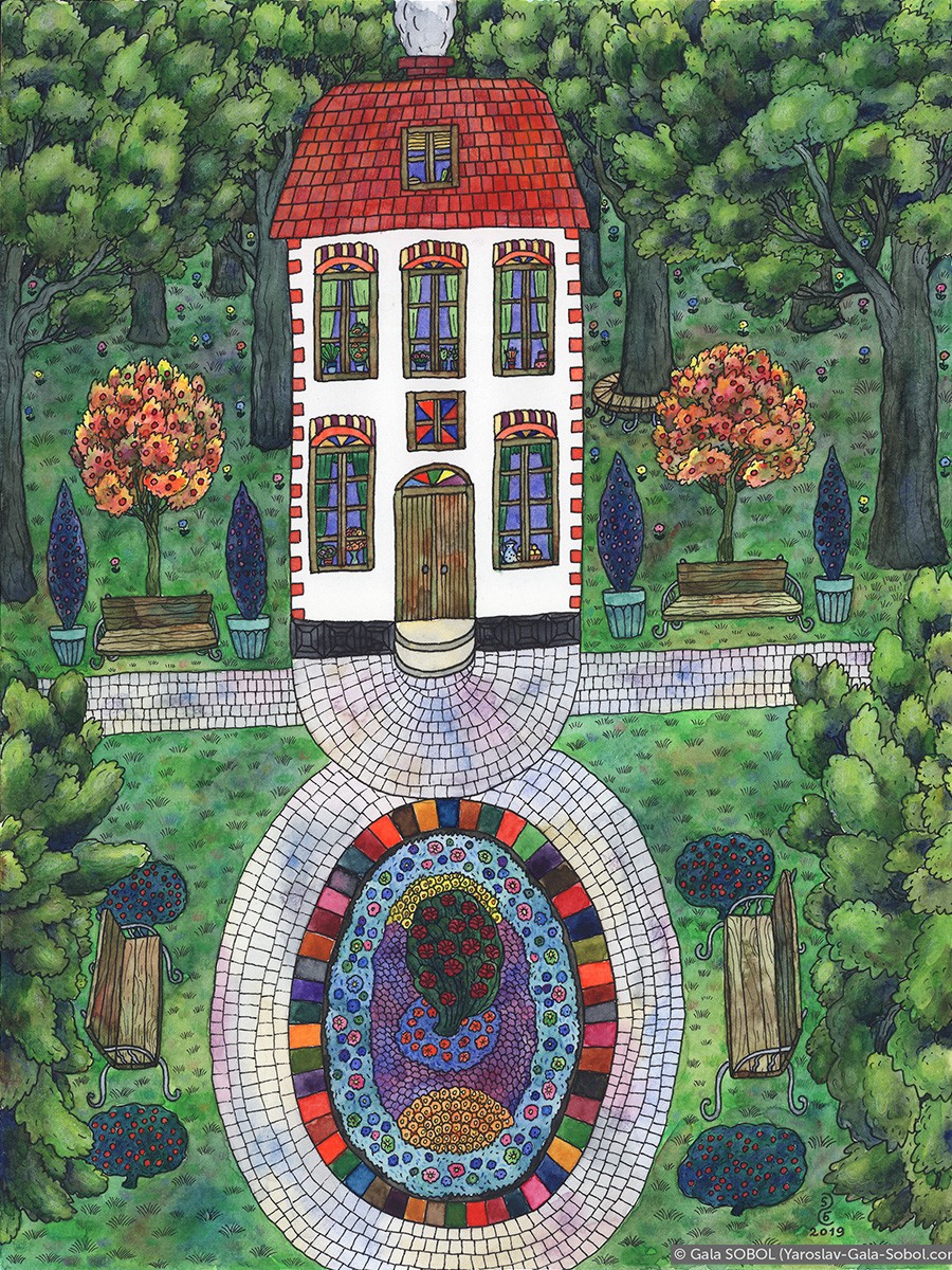 House in the forest. 2019