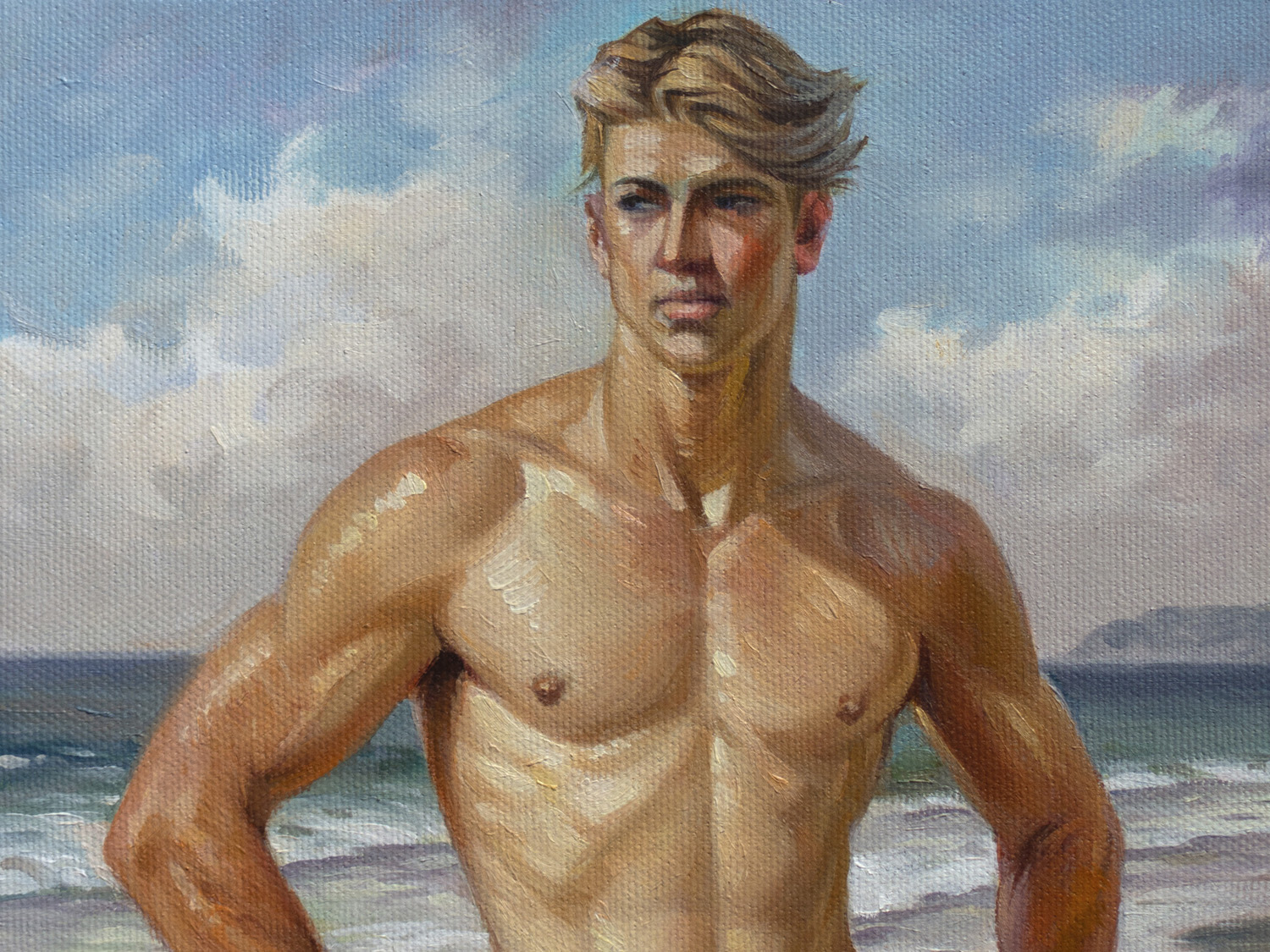 Close-up detail of the artwork