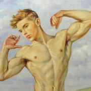 Close-up detail of the artwork