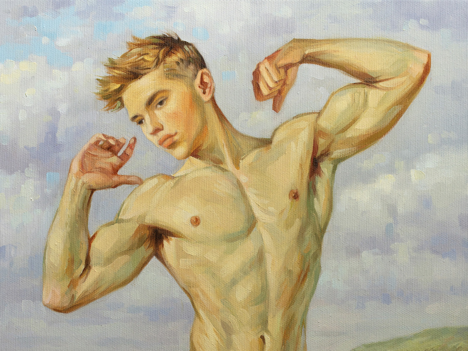 Close-up detail of the artwork