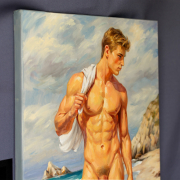 Close-up detail of the artwork