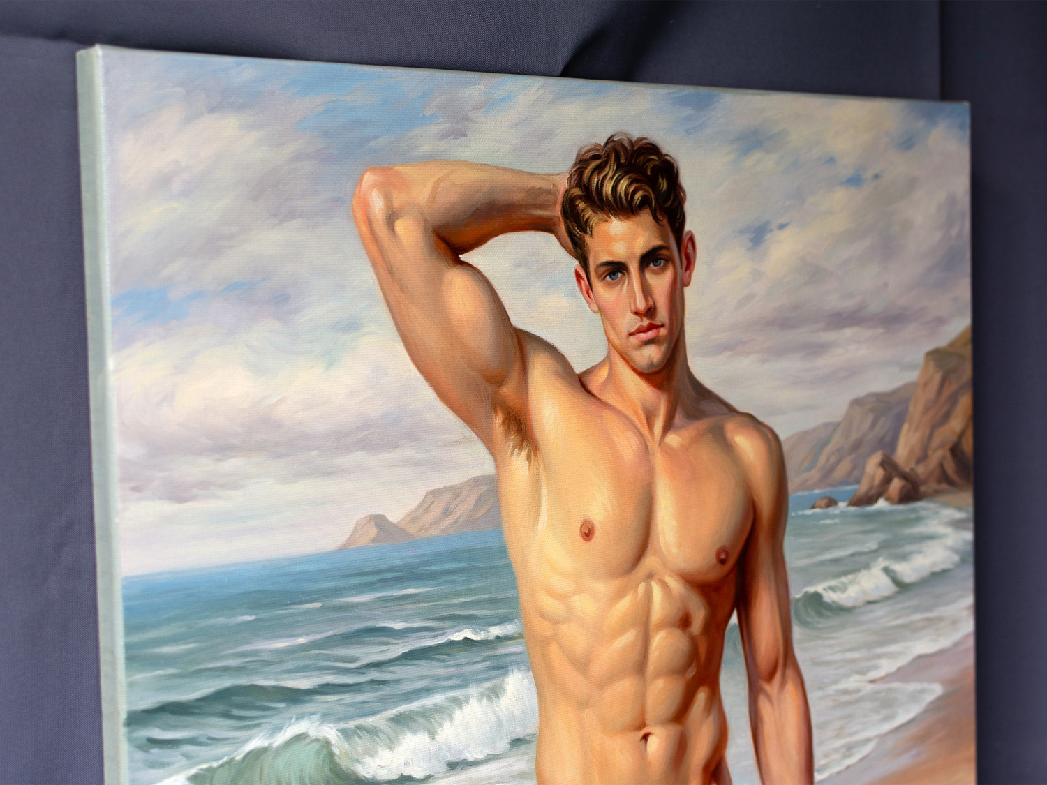 Close-up detail of the artwork