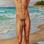 Close-up detail of the artwork