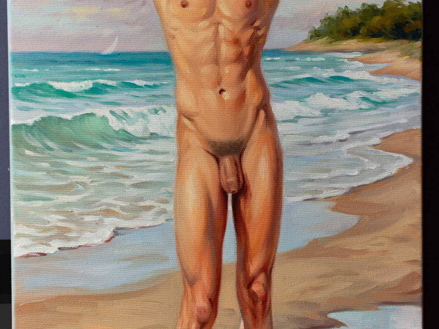 Close-up detail of the artwork