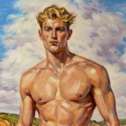 Close-up detail of the artwork