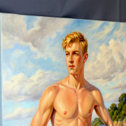 Close-up detail of the artwork