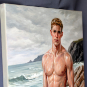 Close-up detail of the artwork
