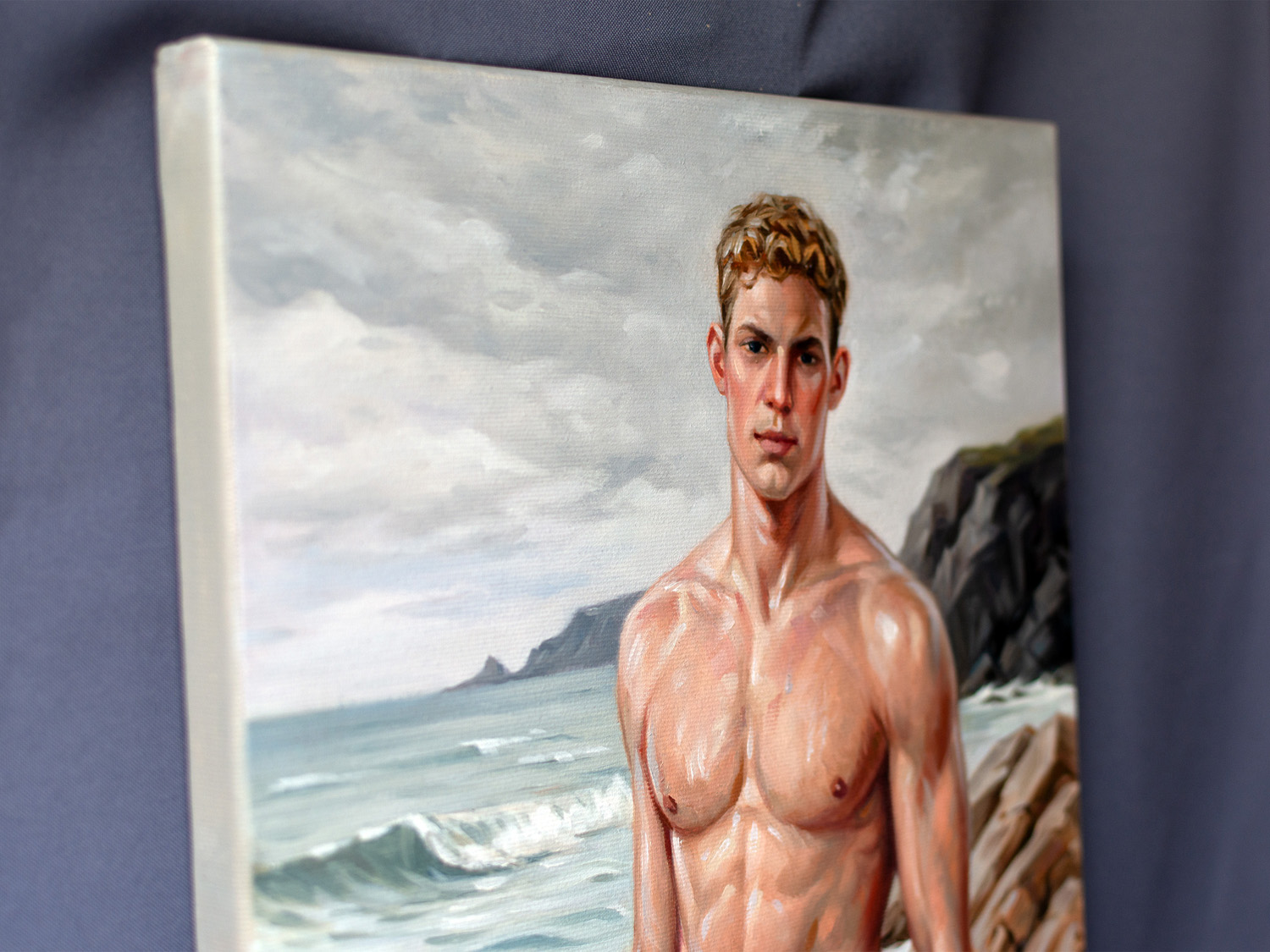 Close-up detail of the artwork