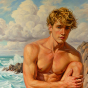 Close-up detail of the artwork