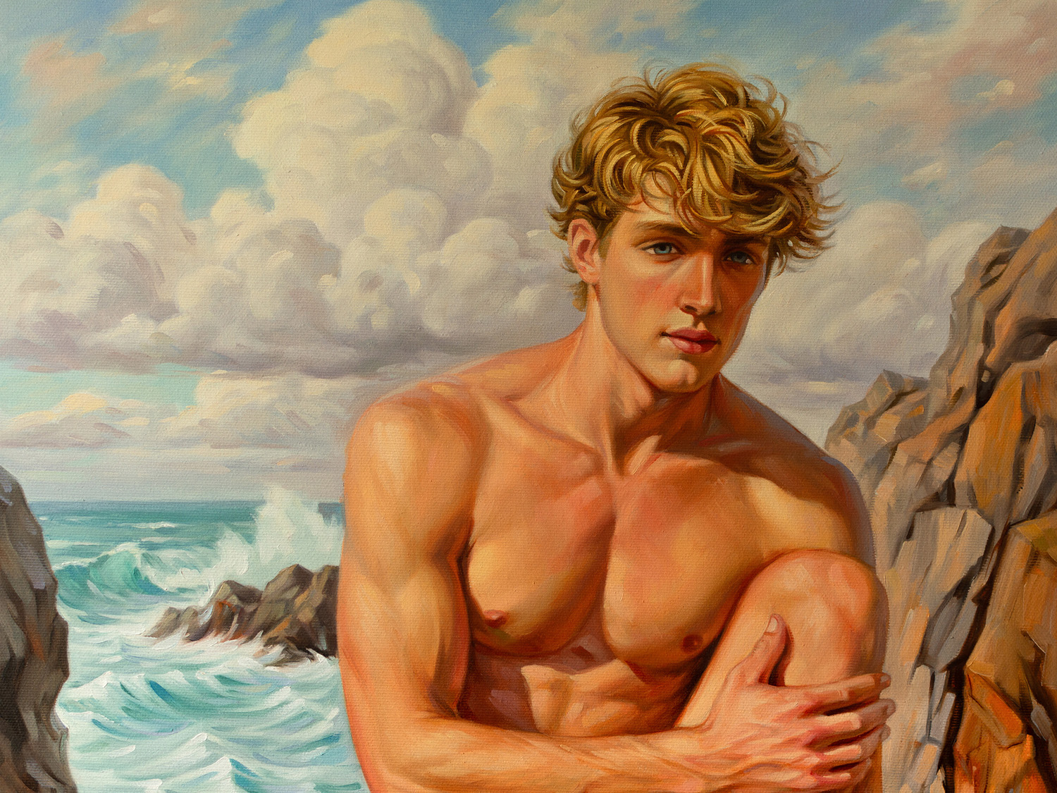 Close-up detail of the artwork
