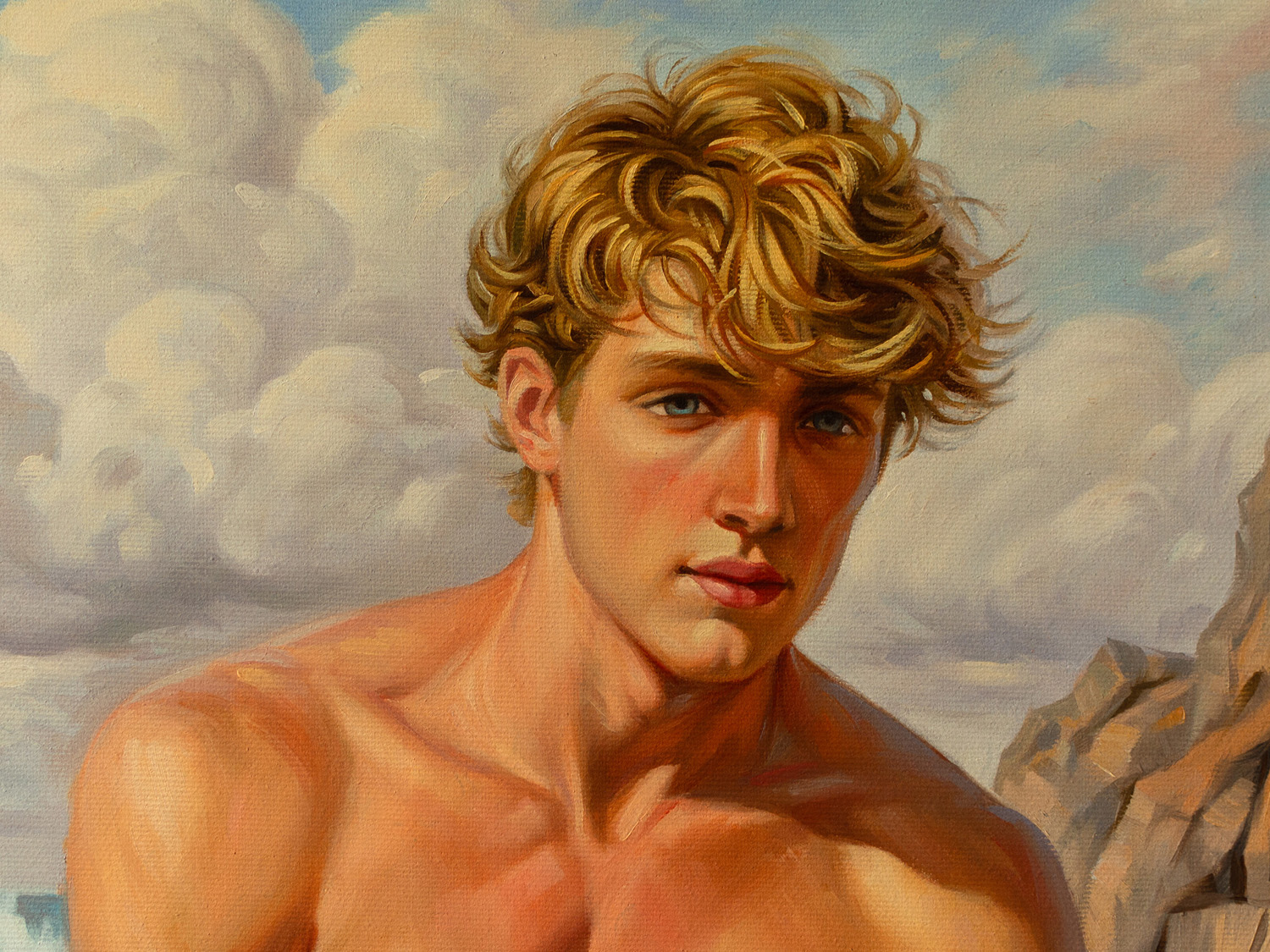 Close-up detail of the artwork