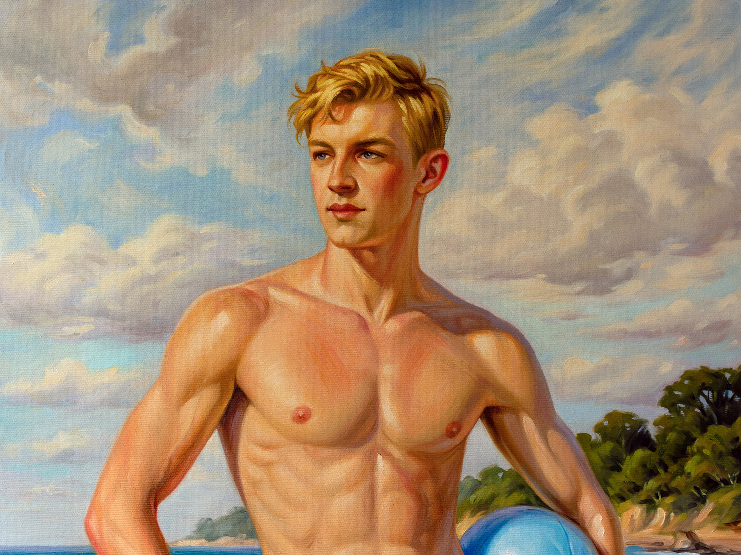 Close-up detail of the artwork
