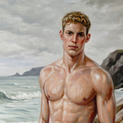 Close-up detail of the artwork