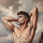 Close-up detail of the artwork