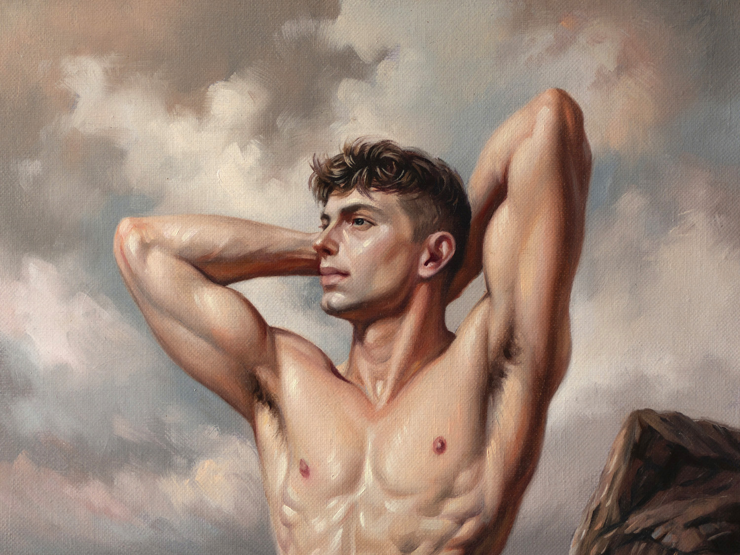 Close-up detail of the artwork